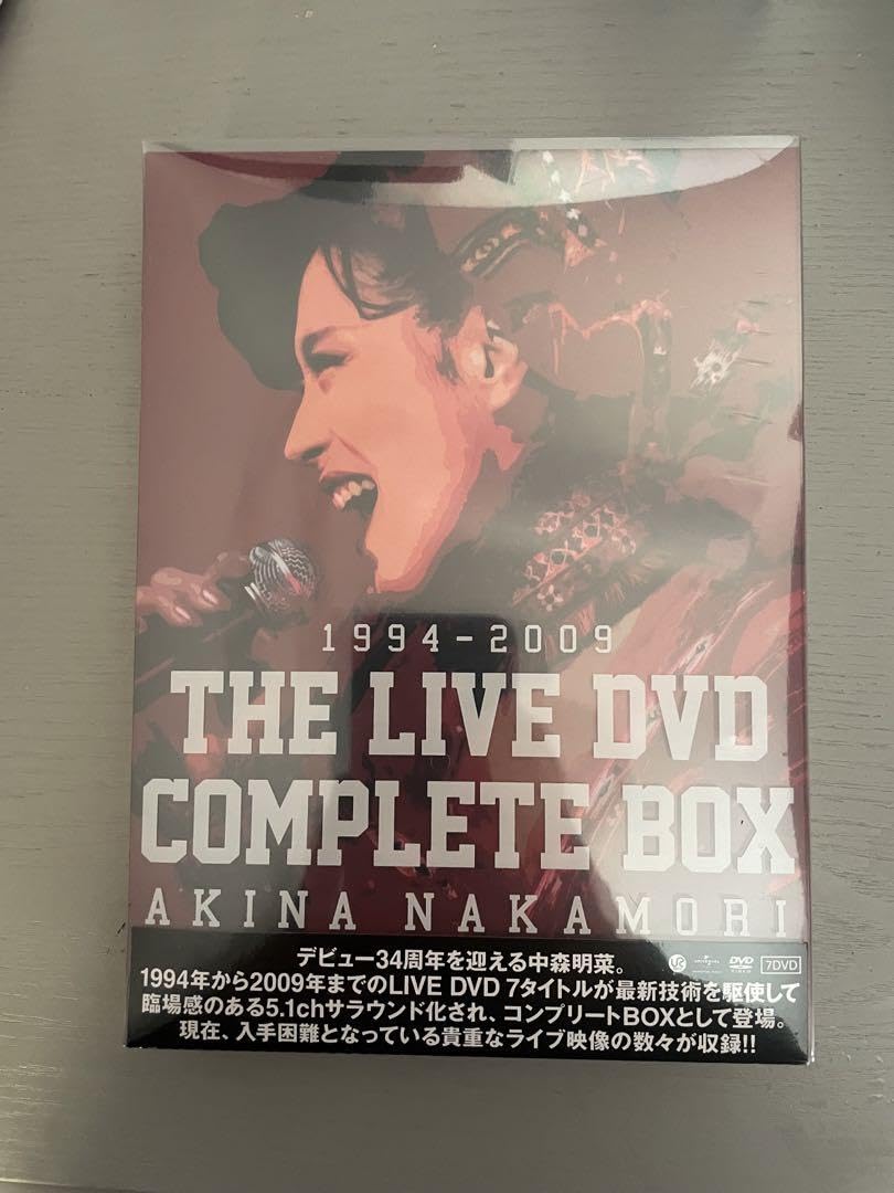 中森明菜・7DVD・「1994 - 2009 THE LIVE DVD COMPLETE BOX・AKINA