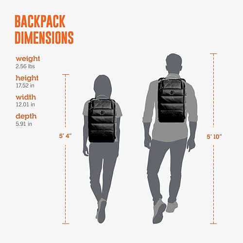 Miniatura 6 de STM Dux Mochila de 16 litros, delgada, resistente, cómoda, innovadora, versátil, mochila protectora de 360 grados para hombres y mujeres, se adapta