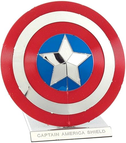 Miniatura 6 de Fascinations Metal Earth Marvel Captain America's Shield 3D Kit de modelo de metal