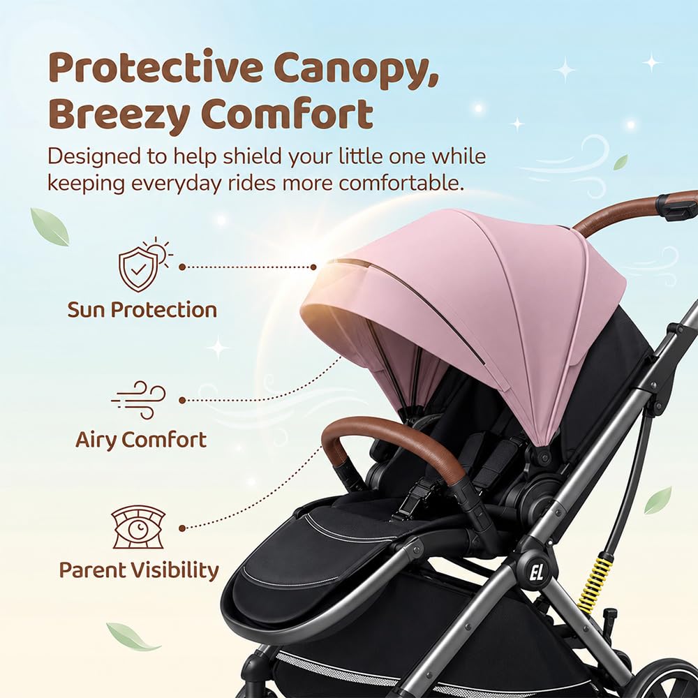 StarAndDaisy Coballe Stroller - Recline & Safety -7