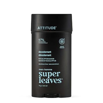 ATTITUDE 48 Hour Mens Deodorant, Aluminum Free, Eucalyptus & Sage