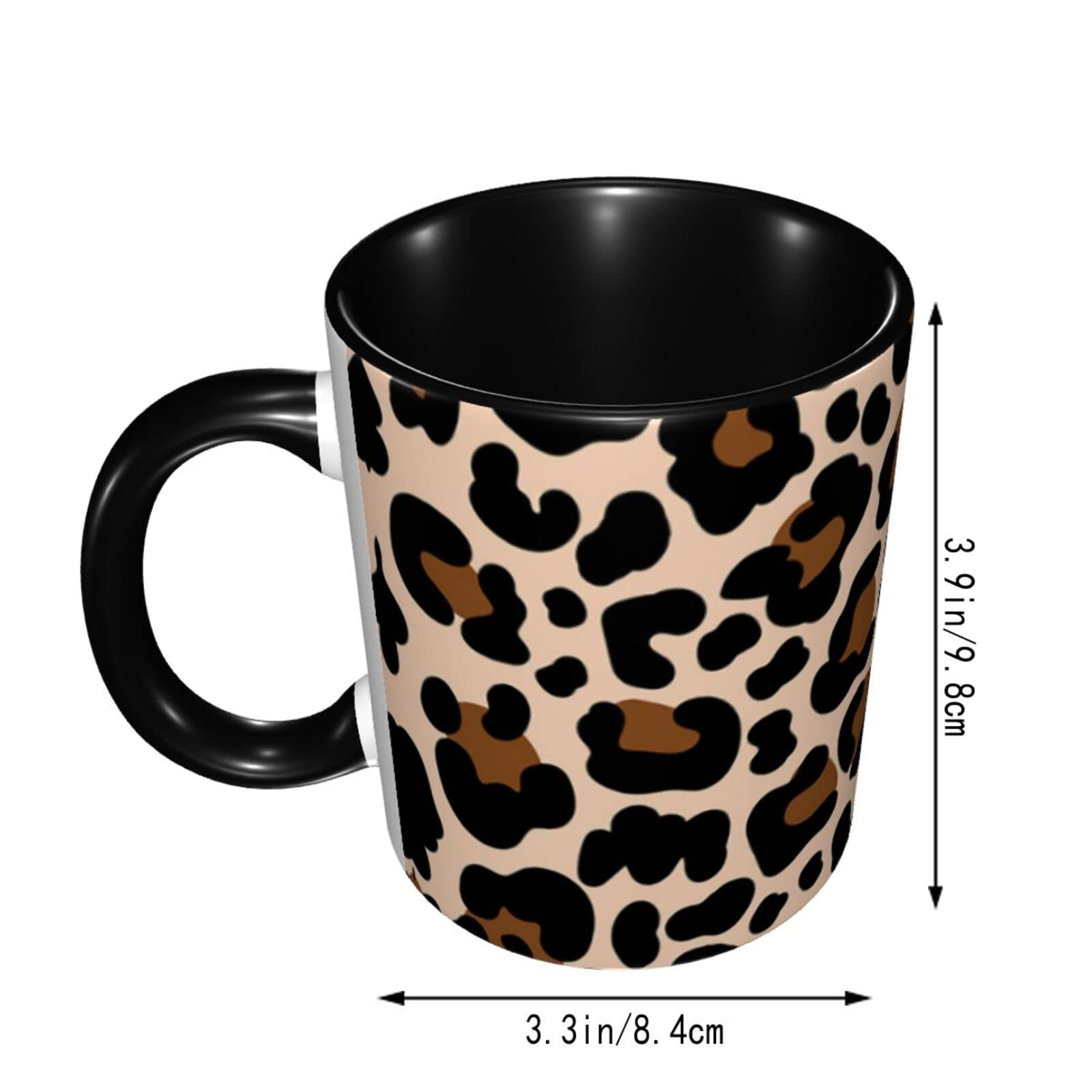 Amazon.co.jp: マグカップ 豹柄 ヒョウ柄 磁器カップ お茶カップ 