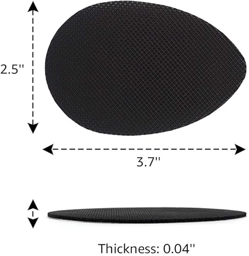 Miniatura 4 de Almohadillas antideslizantes para zapatos, paquete de 8, Negro -