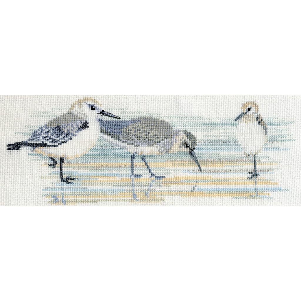 Bothy Threads counted cross stitch Kit ""Birds - Waders"", 30x11cm, DWBB03