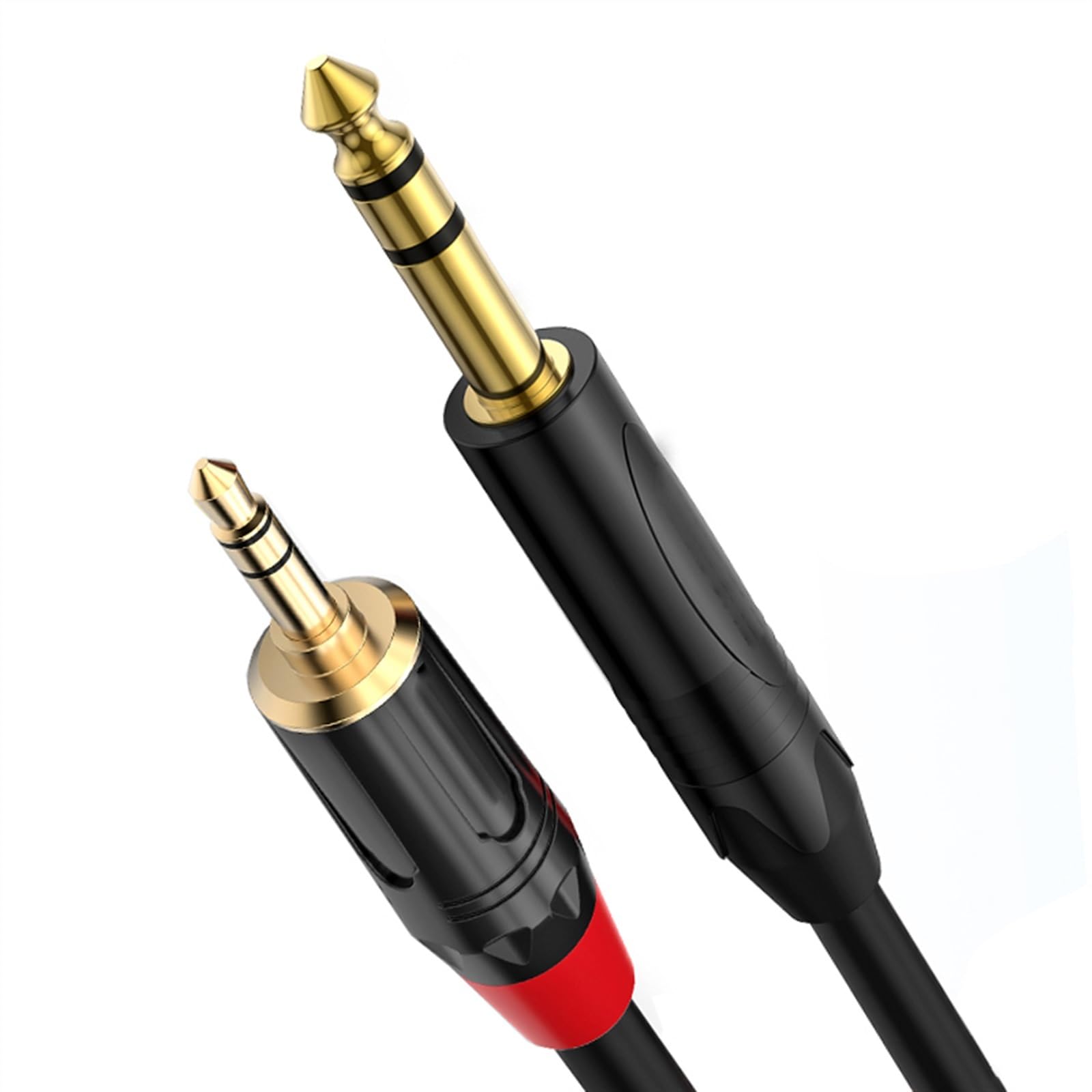 Kabel Audio Do Gitary 3,5 mm do 6,5 mm Trójrdzeniowy męski-męski wzmacniacz komputerowy Mikser Gitarowy kabel audio (Size : 1m)