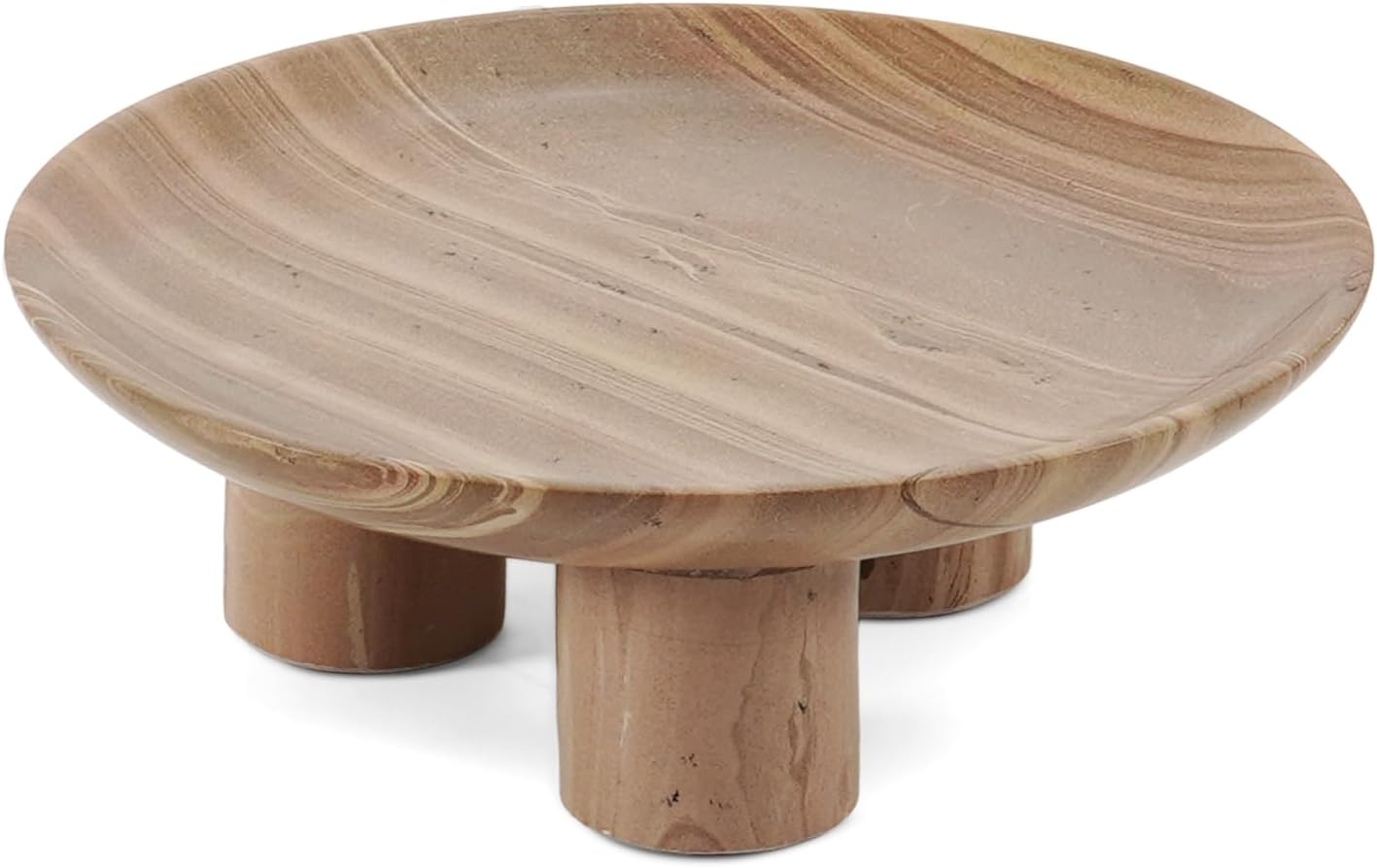 Travertine Marble Decorative Tray for Vanity Organizer, Perfume Display and Jewelry Storage, Perfect Bathroom Countertop Decor