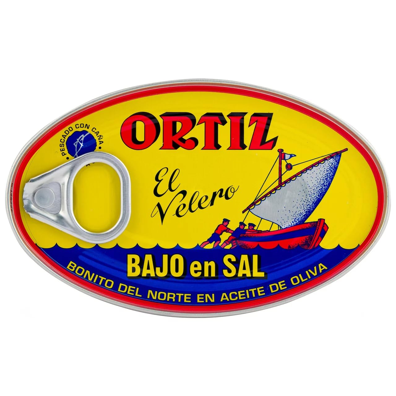ORTIZ Weißer Thunfisch aus dem Norden in Olivenöl mit reduziertem Salzgehalt 82 g. 9er-Pack