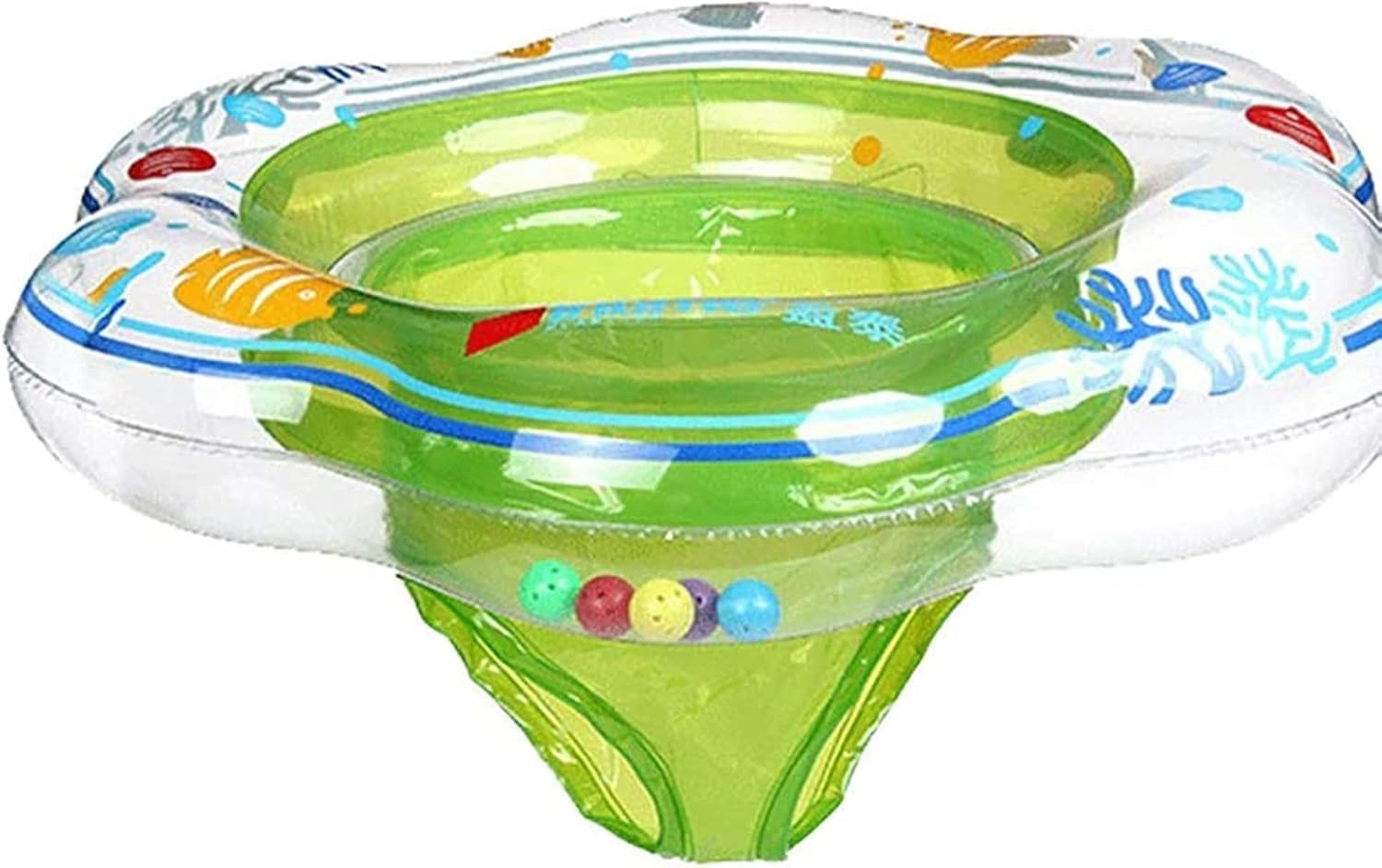 CPALNQMCU Baby Swimming Ring Float, Inflatable Baby Swim Ring with Seat