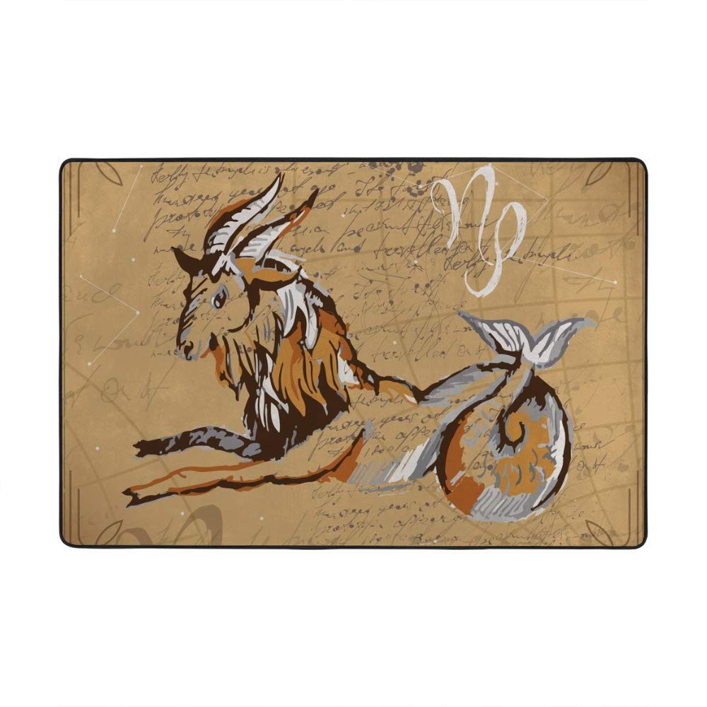 Tapis constellation Capricorne Ruchen en velours de prestige
