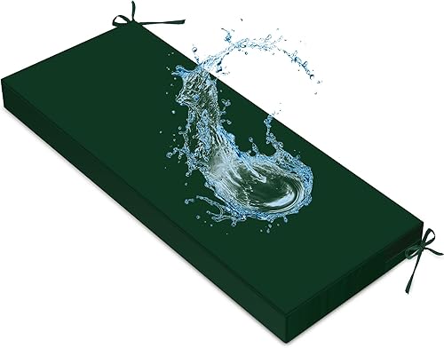 Yullmu Cojines de banco personalizados para exteriores impermeables, cojines personalizados para banco, cojines de asiento de ventana personalizados