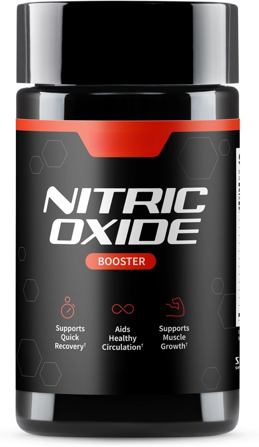 Supporto per potenziare l’ossido nitrico – Aiuta con l’energia, la salute cardiaca, la crescita muscolare e la circolazione – 60 pezzi