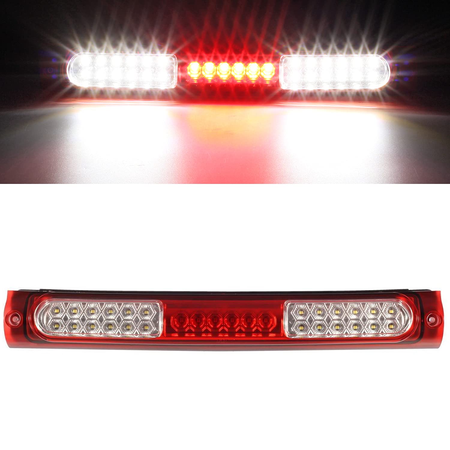 Partsam High Mount Led 3rd Brake Light Bar Replacement for Ford 9704 F150 04 Heritage Rear Top
