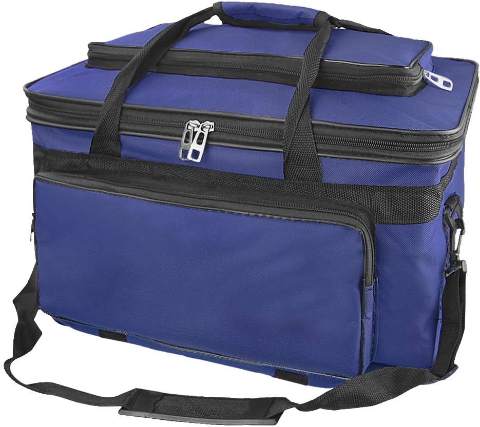 Starsouce Large Capacity Art Supply Organizer Tote Bag – Padded Craft Storage with Adjustable Shoulder Strap, Foldable Travel Caddy for Brushes, Markers, Sketchbook, Watercolor Palette & More