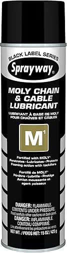 Sprayway SW291 M1 Lubricante para cadena y cable Moly, 15 onzas
