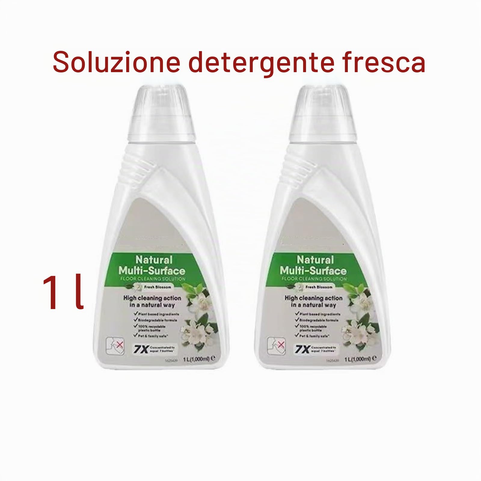 Soluzione Di Pulizia Per Aspirapolvere, Compatibile Per BISSELL Lavasciuga Pavimenti, Soluzione Detergente Naturale Fresca 1L