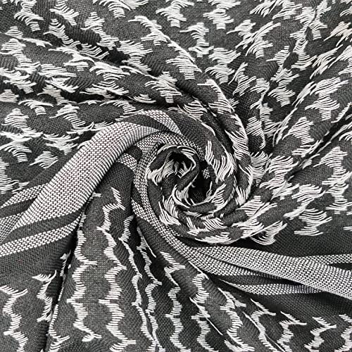 Image of Luxns Military Shemagh Tactical Desert Scarf / 100% Cotton Keffiyeh Scarf Wrap for Men And Women
