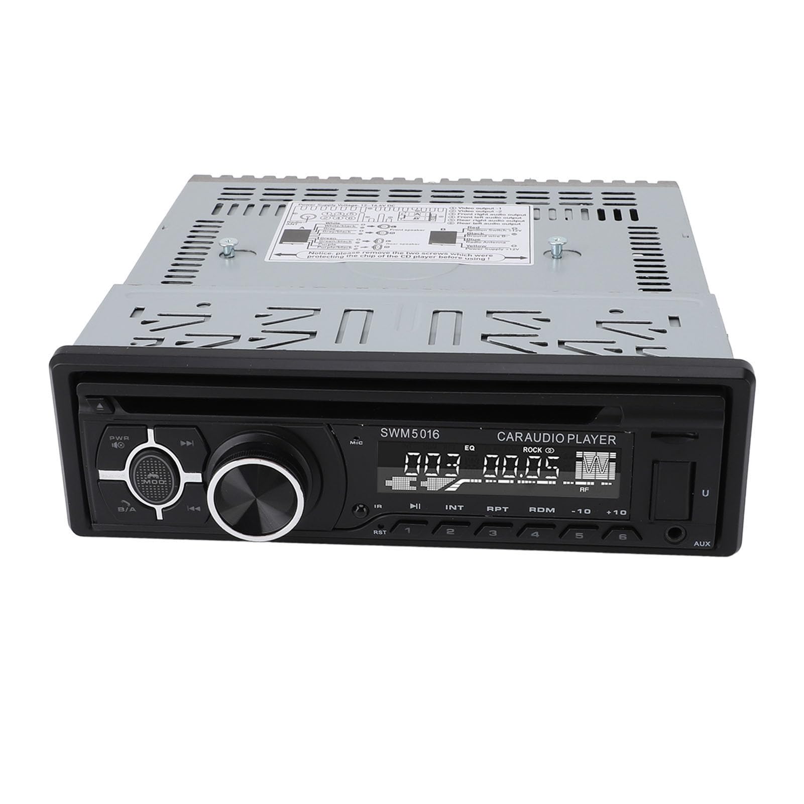 Autoradio avec Lecteur CD/DVD, Lecteur MP3, Récepteur Radio FM de Voiture à Chargement USB avec Télécommande, Autoradio Bluetooth CD
