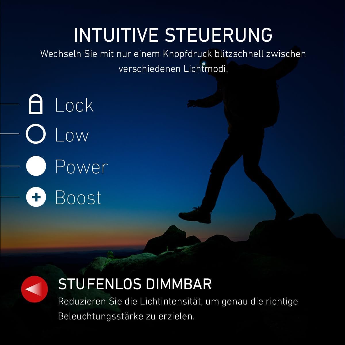Ledlenser H15R Core Stirnlampe Wiederaufladbare LED, 2500 Lumen, 21700 Lithium-Batterie, bis zu 80 Stunden Leuchtdauer, fokussierbarer 250 m Lichtstrahl, wasserdicht nach IP67, dimmbar, USB-Aufladung