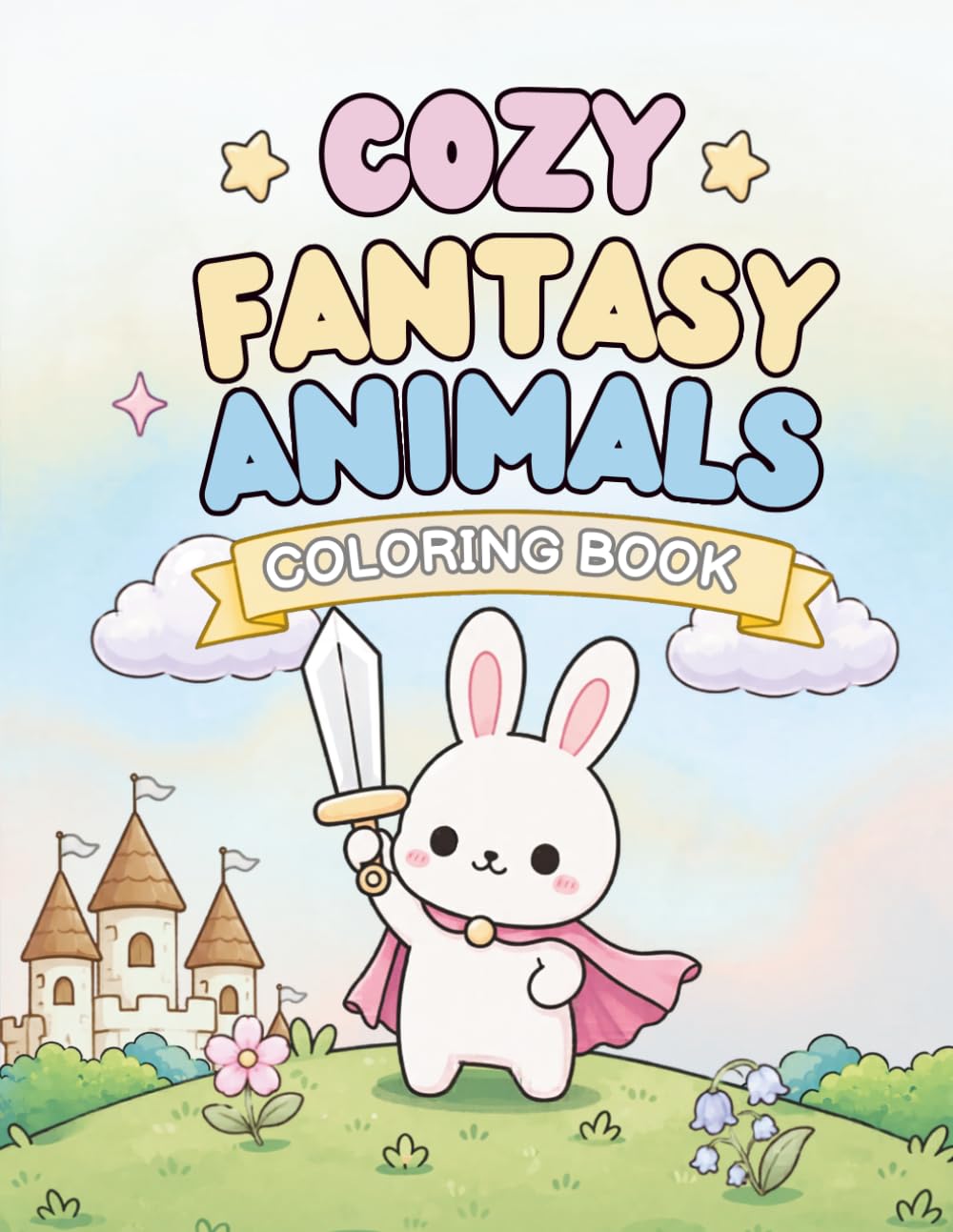 Cozy Fantasy Animals: Coloring Book