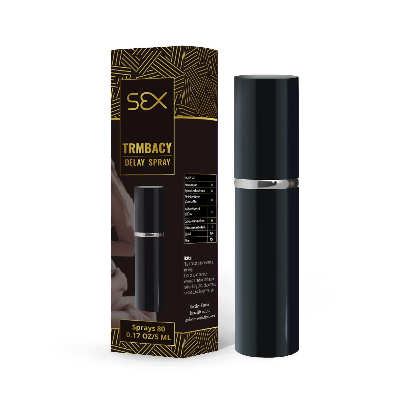 Delay Spray for Men, a desensitizing Spray for Men clinically Proven to Help You Last Longer in Bed - reducing Head Sensitivity 5ml