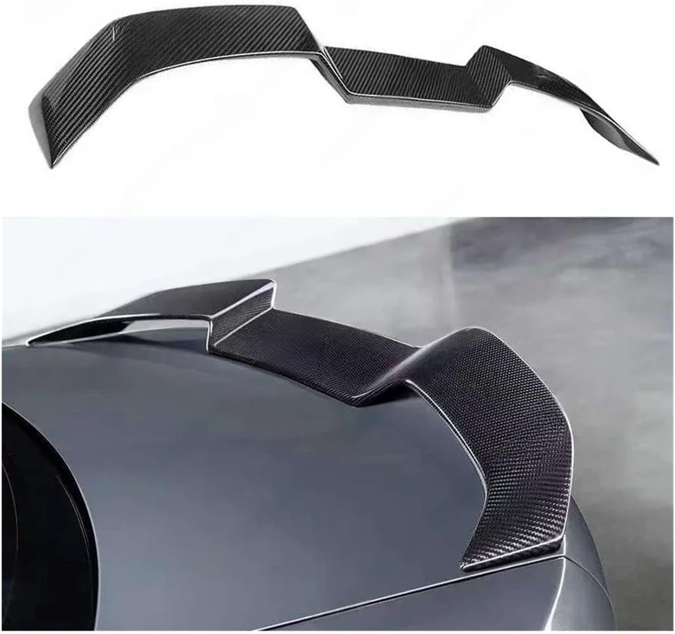 Compatible for BMW M3 M4 G80 G82 2021 Carbon Fiber Spoiler Rear Wing Auto Racing Car Styling Tail Lip Wing Body Kit V-Style
