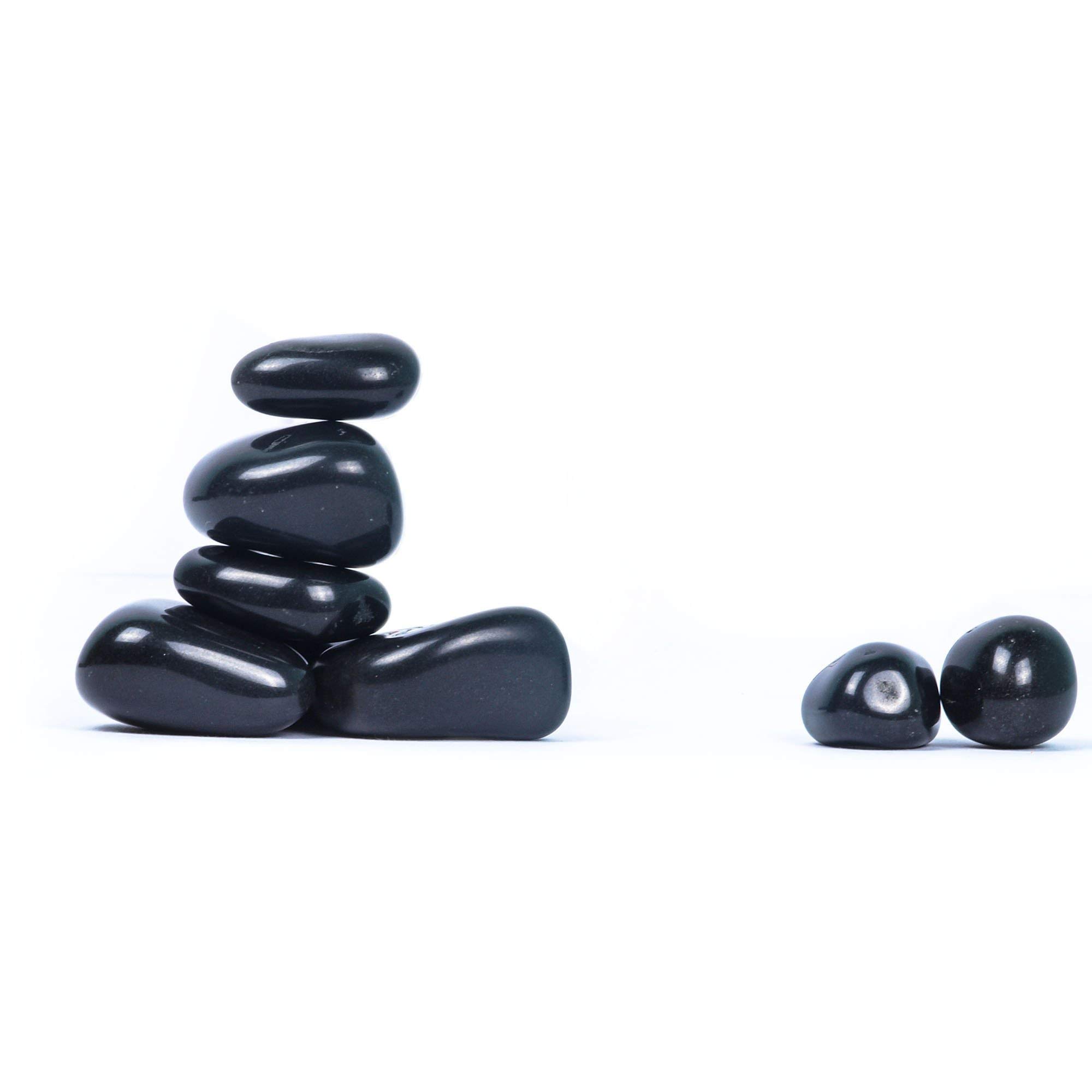 Creative Farmer 500Gm Natural Pebble Stones (Black Polished) Garden|Aquariums|Decoration|Indoor Plants|Terrarium & Multi Purpose Pack (B08282JYP8) Amazon Price History, Amazon Price Tracker