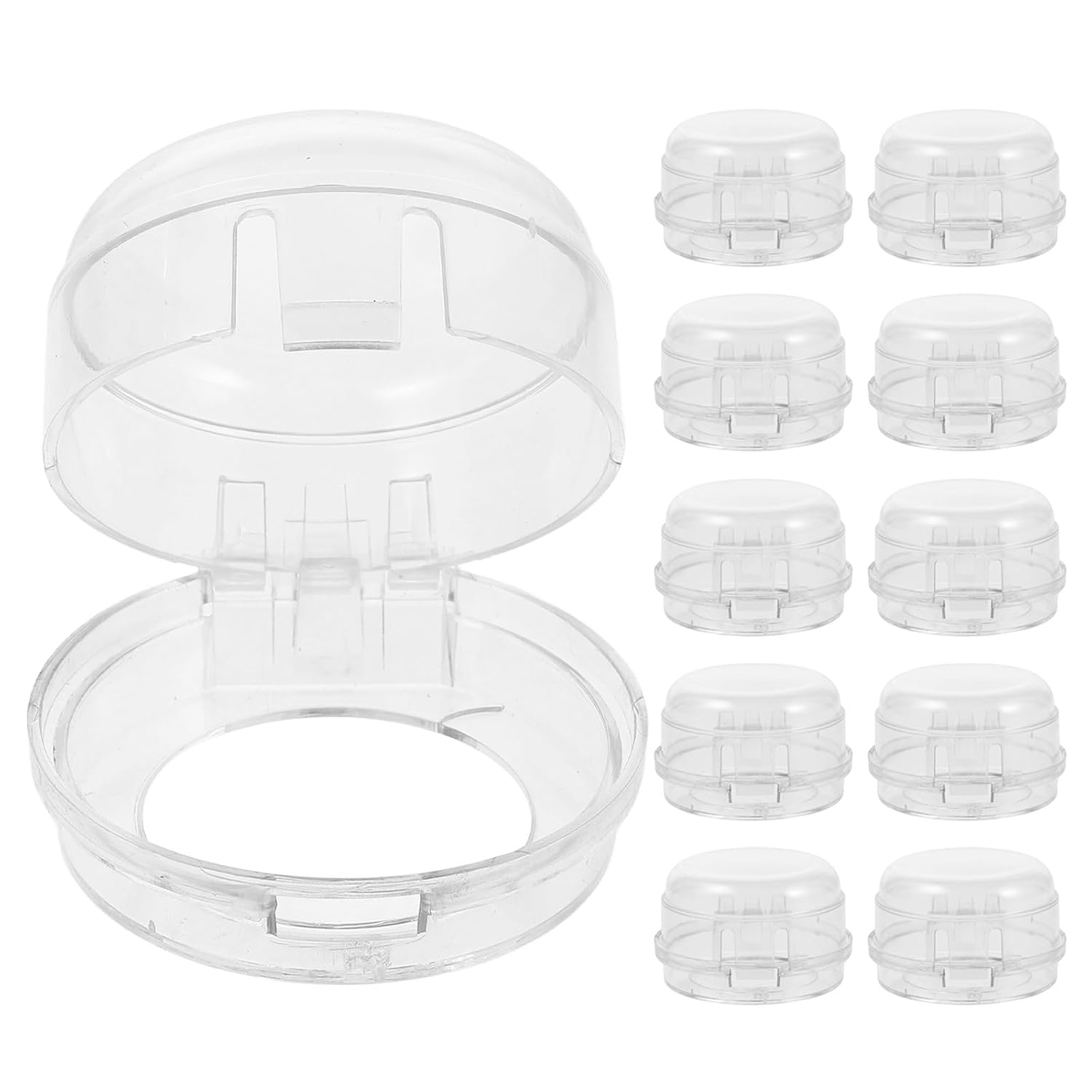 11pcs Stove Knob Safety Covers, Transparent Childproof Oven Knob Covers, Universal Stove Switch Gas Burner Protectors for Kitchen Cooking Supplies