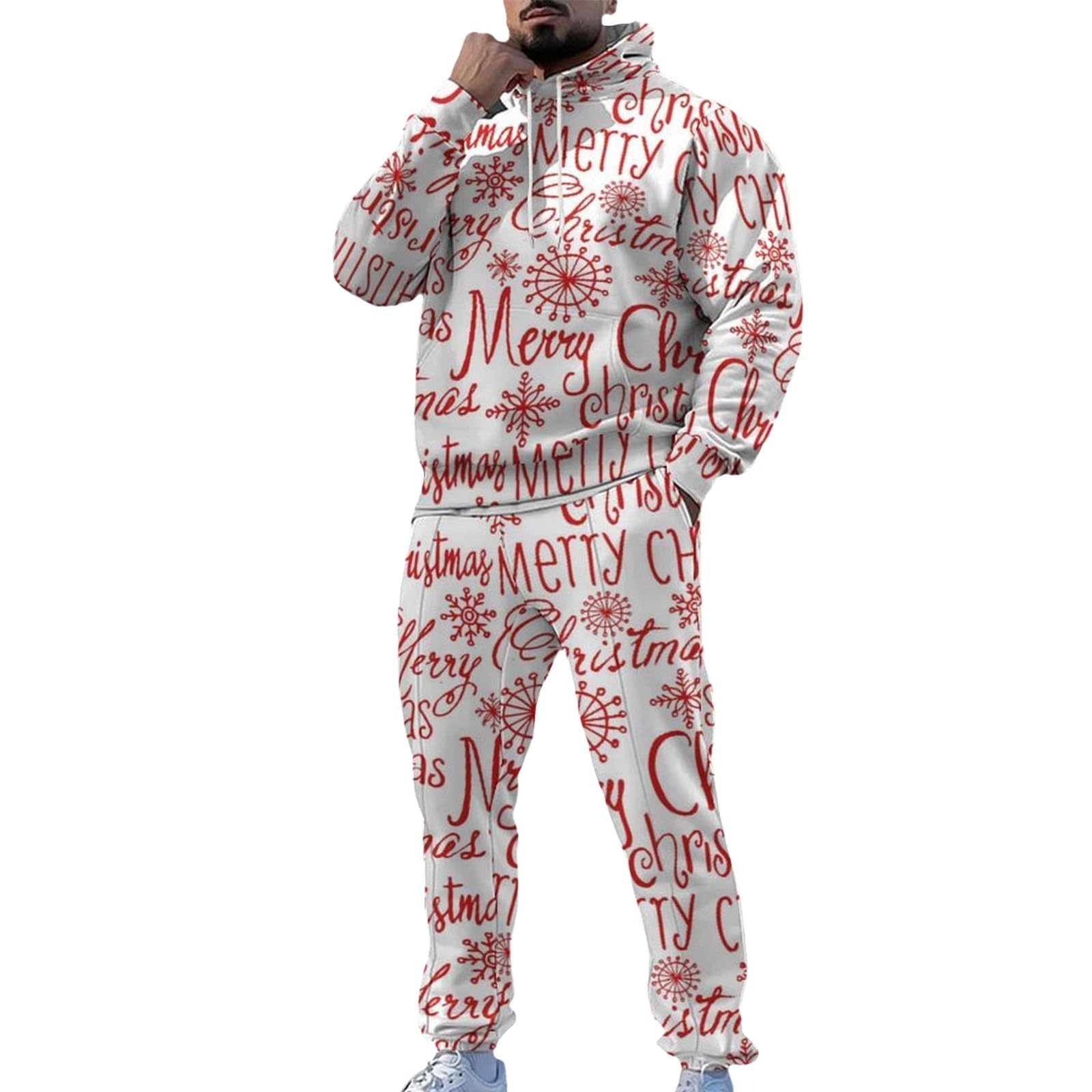 Tute da Ginnastica Uomo Maniche Lunghe Giacca invernale con cerniera Sports Jogging Pantaloni Leggero Sportiva Set Completa Felpa Tracksuit,Tuta Uomo Completa Felpata,Regalo Natale Halloween Capodanno