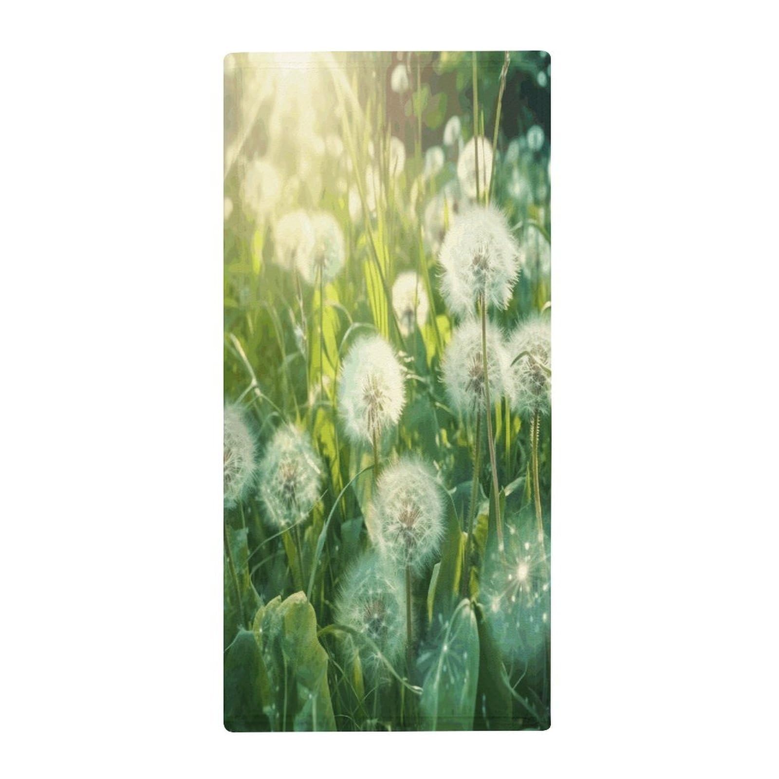 Fekiloot Style Dandelions On The Grass Towels For Bathroom, Bath Towels 13.8 X 28.7 Inch, Hand Towel Multipurpose Use As Bath Fitness, Bathroom, Shower, Sports, Yoga Towel