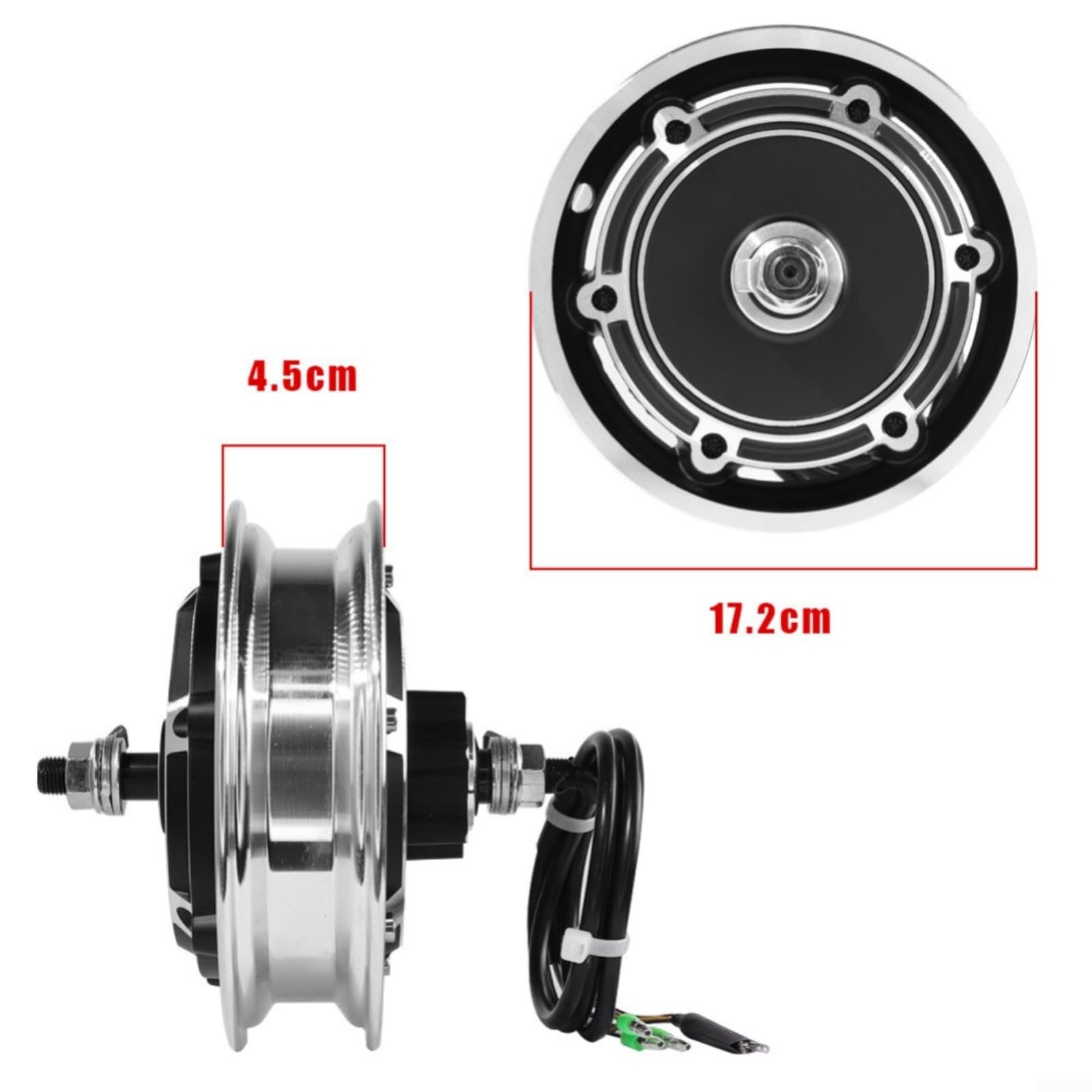 Roue arrière de moteur 500 W 48 V, pour trottinette électrique KUGOO M4 M4 Pro, moyeu d'entraînement de 25,4 cm, en alliage d'aluminium, remplacement pour adulte (ensemble complet)