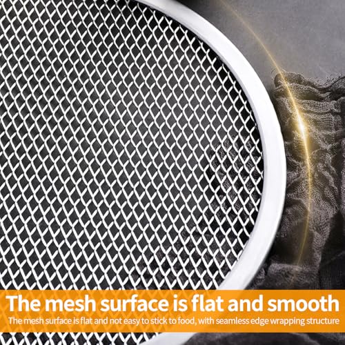 YMTWSRY 5-Piece Mesh Pizza Screen Set, 11.5-Inch Stainless Steel Non-Stick Pizza Tray for Home and Restaurant Use - Image 5