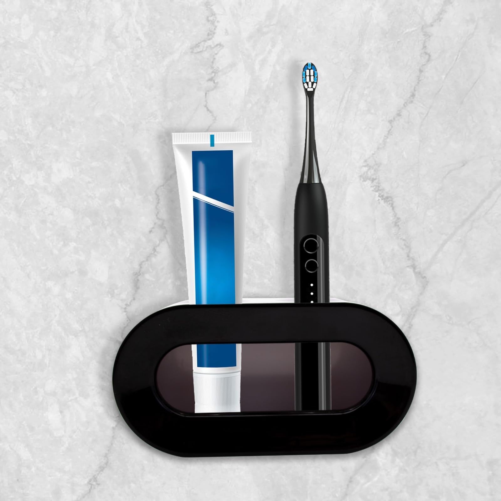 Portaspazzolino Elettrico Da Parete Senza Foratura - Acciaio Inox, Adesivo 3M - Foto 9