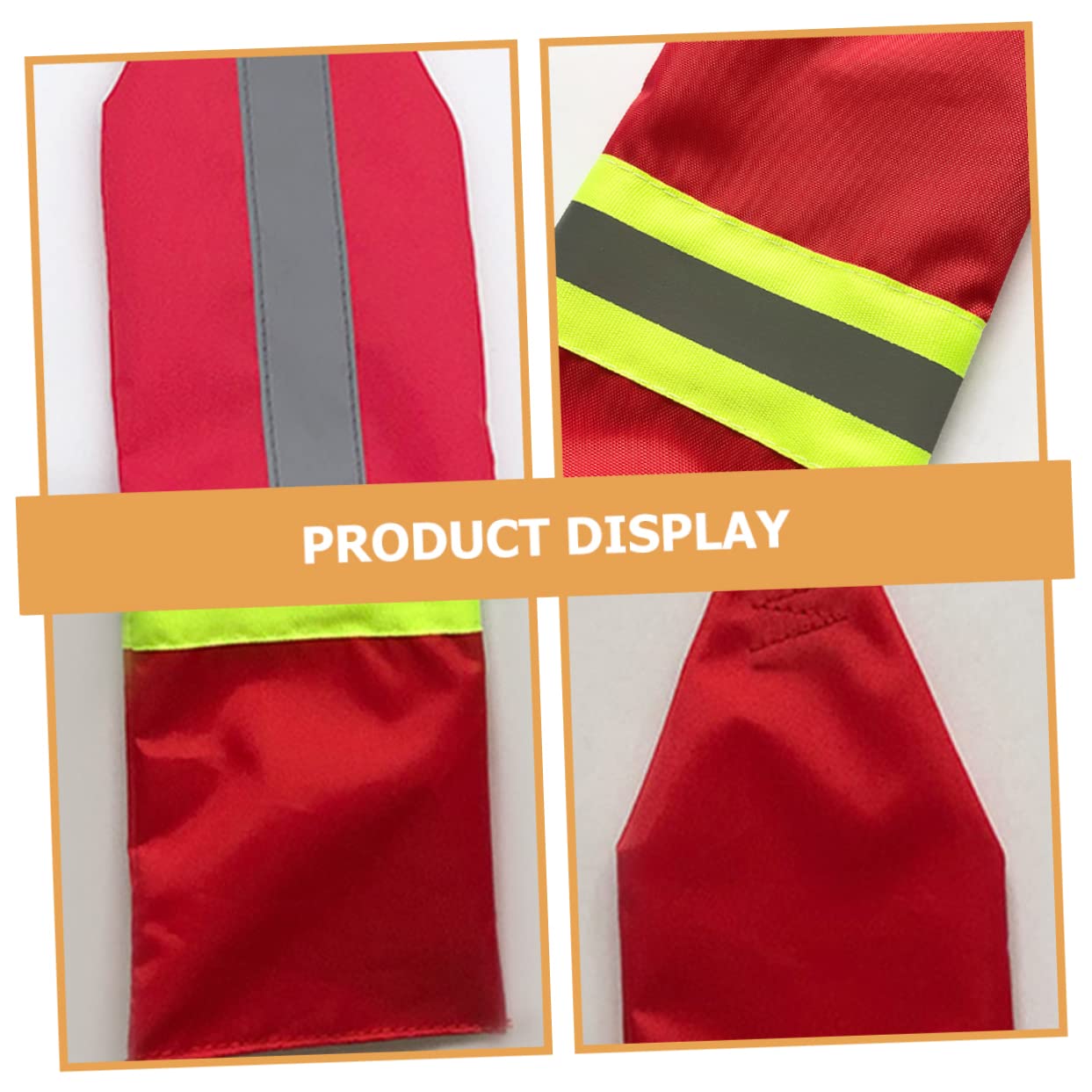 Abaodam Bandera De Seguridad para Kayak Accesorios para Enganche De Accesorios Bandera De Seguridad para Remolque Exterior s De para Kayak 2 Piezas x 4