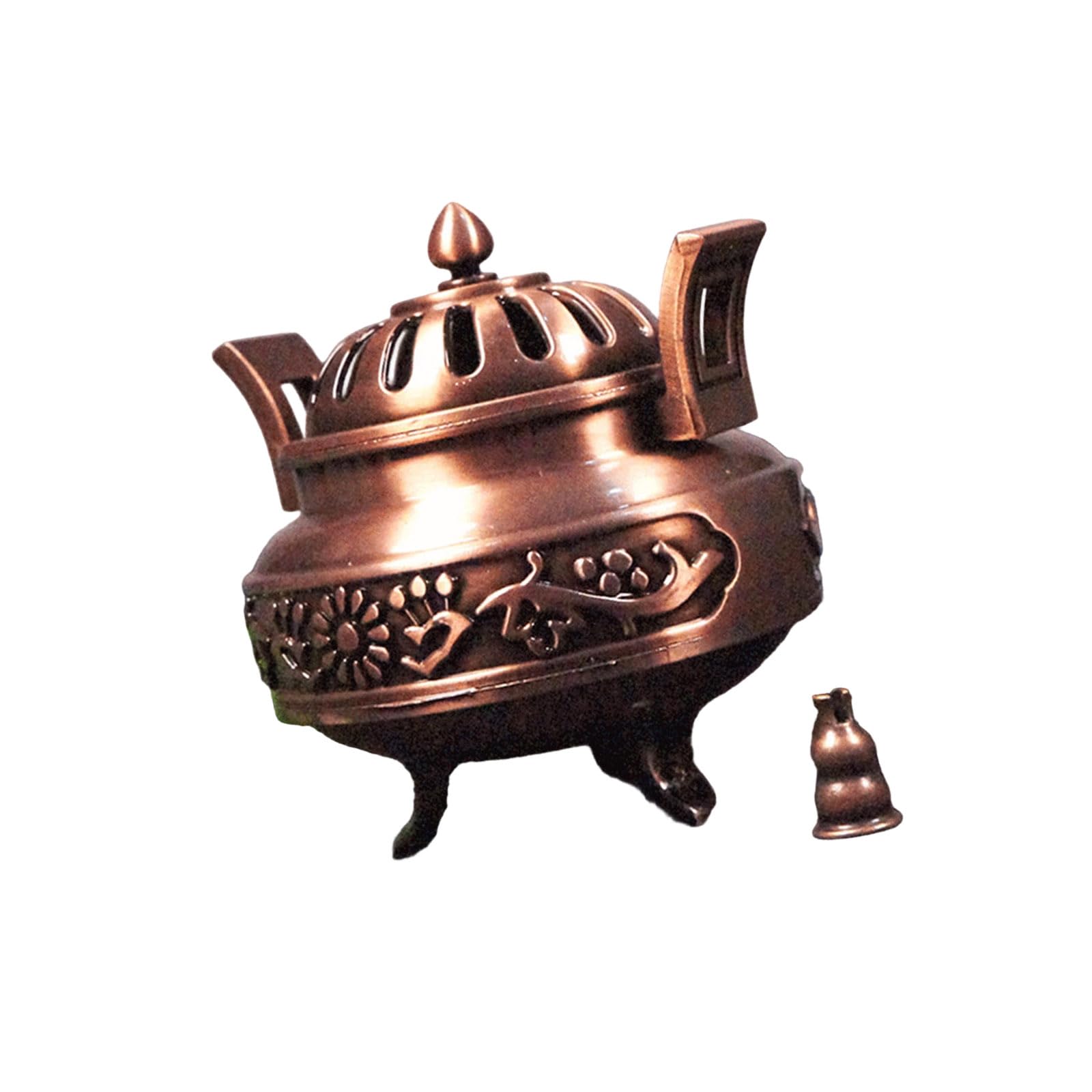 Metal Incenses Holder, Coils Incenses Burners with Lid, Ashes Catcher, Aromatherapys Ornament Home Decors Gift Holder