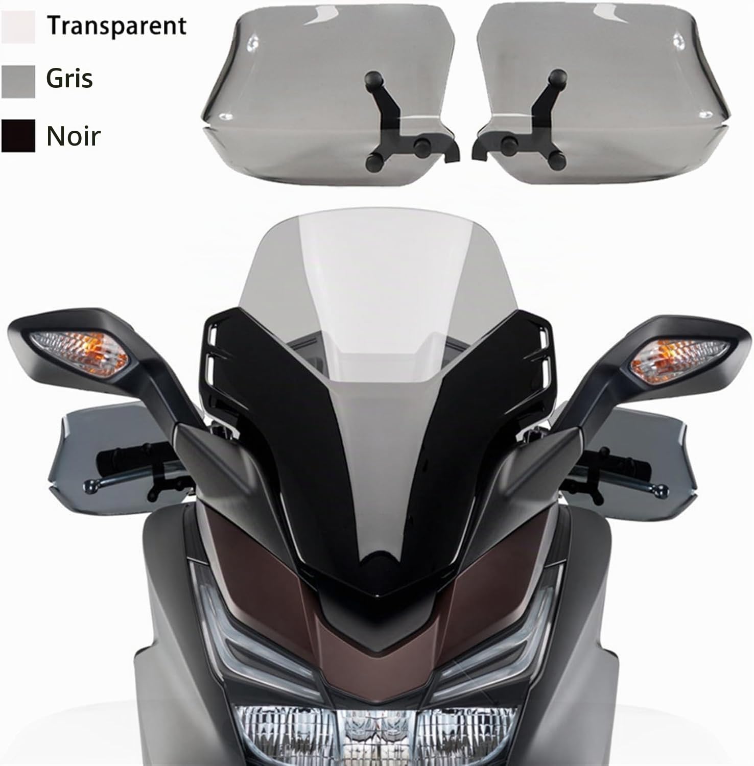 Bouclier De Protection des Mains De Moto, Accessoire De Pare-Brise pour H&Onda Forza 350 300 Forza125 NSS350 (Color : Le Noir)