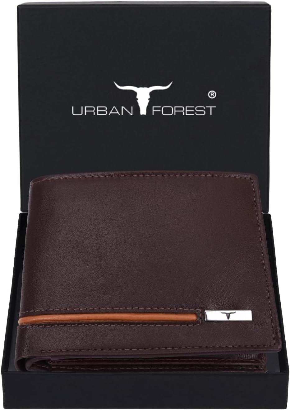URBAN FOREST Stag Brown/Papaya Leather Wallet for Men