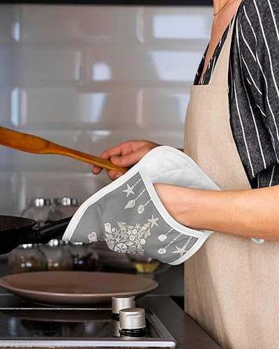 Miniatura 41 de Christmas Deer 2Pcs Pot Holders for Kitchen, Non Slip & Heat Insulation Terry Cloth Potholder Set with Pocket, Thick Hot Pad Oven Mitts Trivet