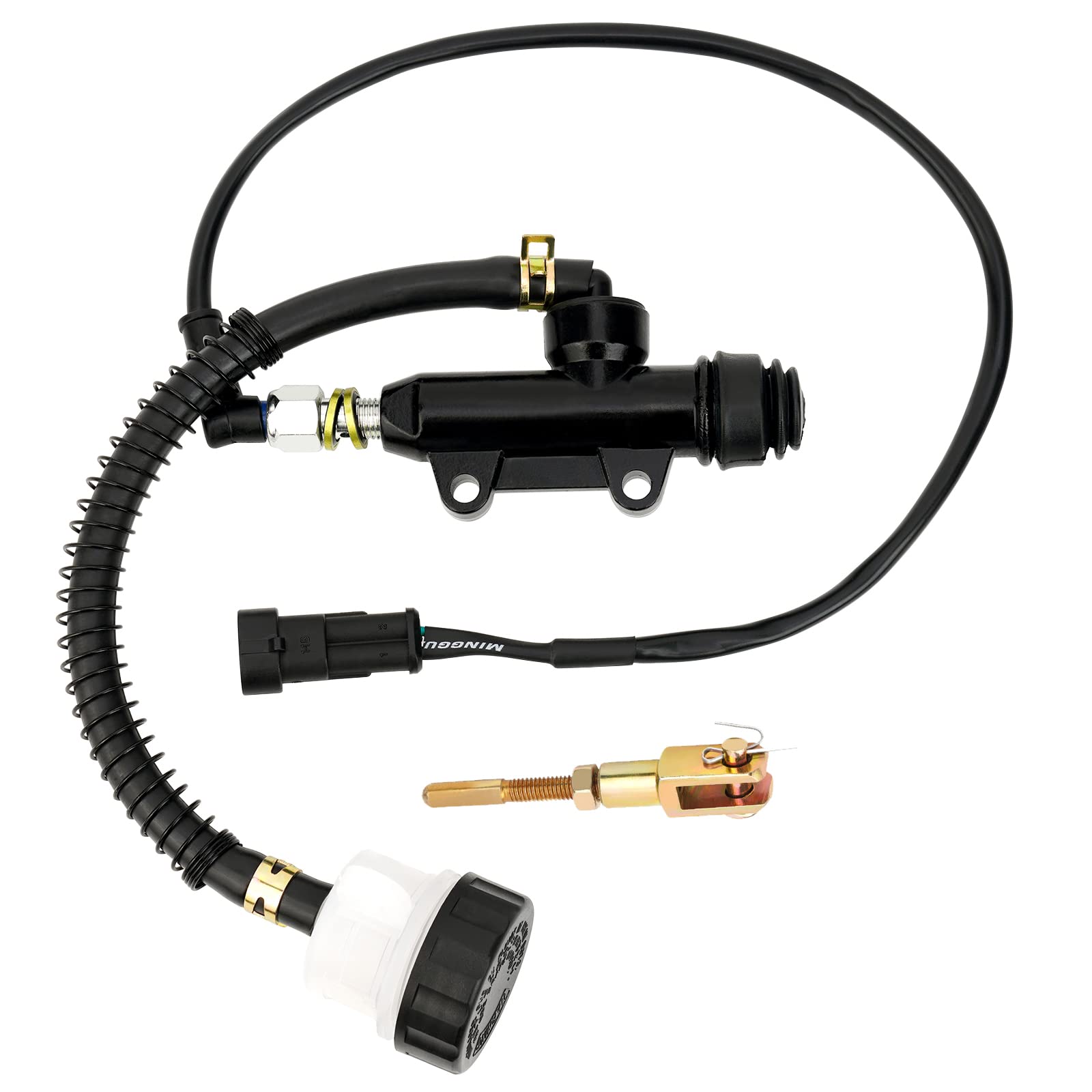 AHL Maître Cylindre Hydraulique Arrière de Moto Pompe de Frein Arrière de Maître-cylindre Compatible avec Benelli BJ300 BN302 ABS