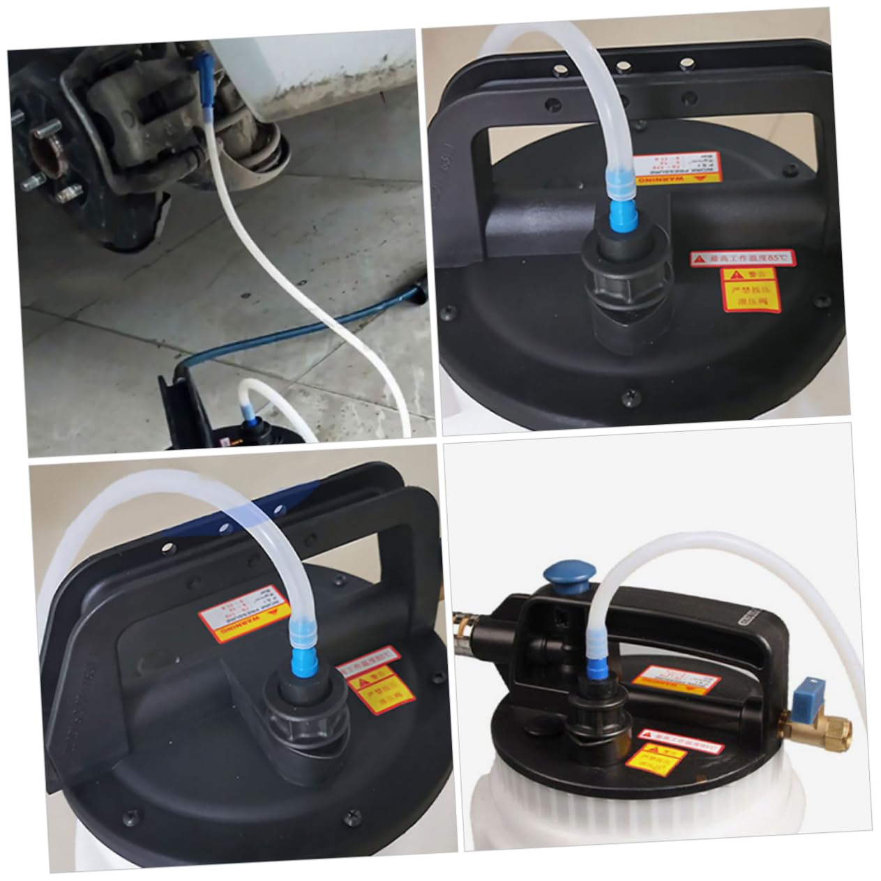 ABOOFAN 2pcs Oil Pumping Tools Brake Fluid Connector Removal Tool Change Hose Tool Accessories Brake Oil Parts Rubber