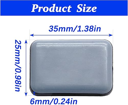 Miniatura 2 de 24 Pcs Self-Adhesive Teflon Furniture Sliders, 35mm x 25mm Rectangle Stick Furniture Glides,Furniture Carpet Moving Pads for Protects Floor