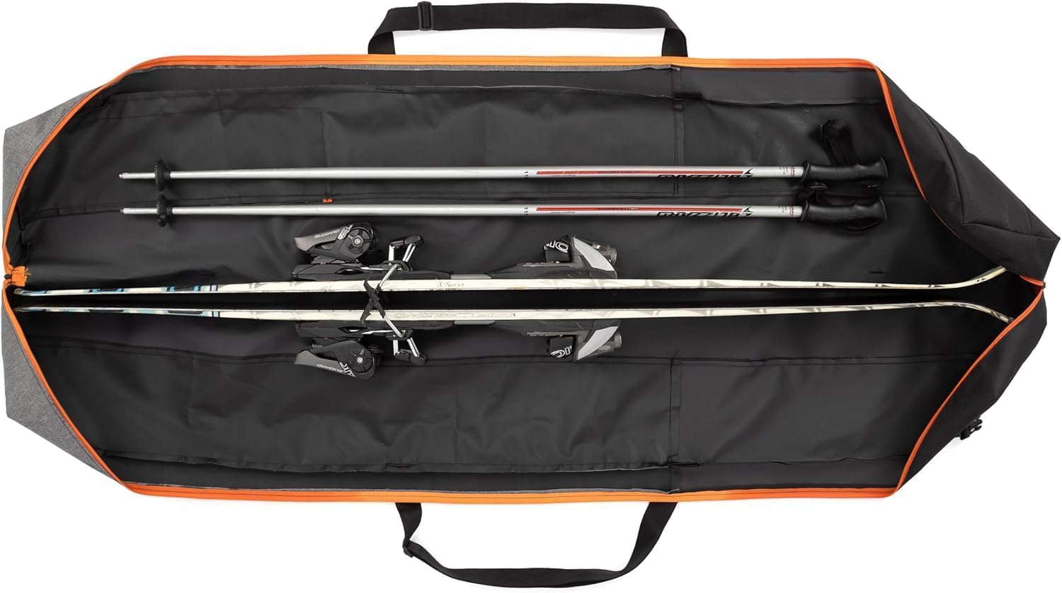 Skitasche - Skisack für 1 Paar Ski - wasserdichte Skitasche - Robuster Leichte Ski Tasche - Ergonomisch Skisack - Skisack Alpinski - Kompakte Skisack Skitasche Alpin - Ski Zubehör