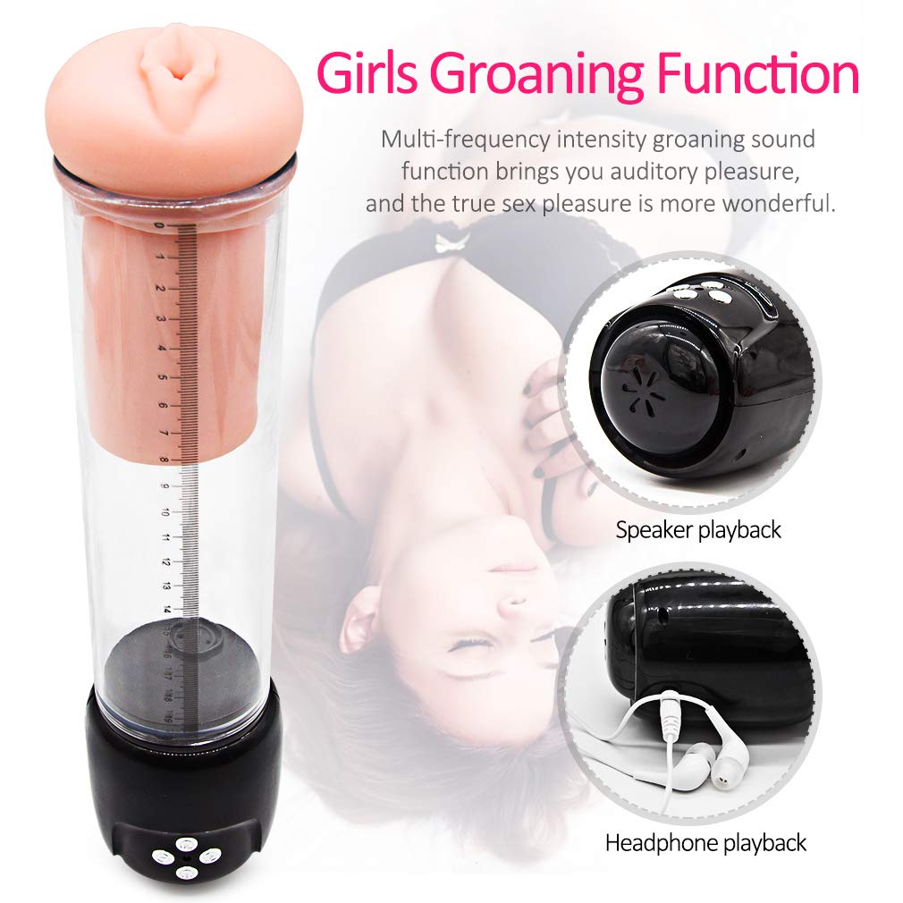 Superior Quality USB Rechargeable Automatic Piston Telescopic Rotation Handsfree 5 Modes 10 Speeds Sleeve Stroker Men Oral S(exy Toy for Male, Electric Sexy Underwear Device for Men Relax Toy