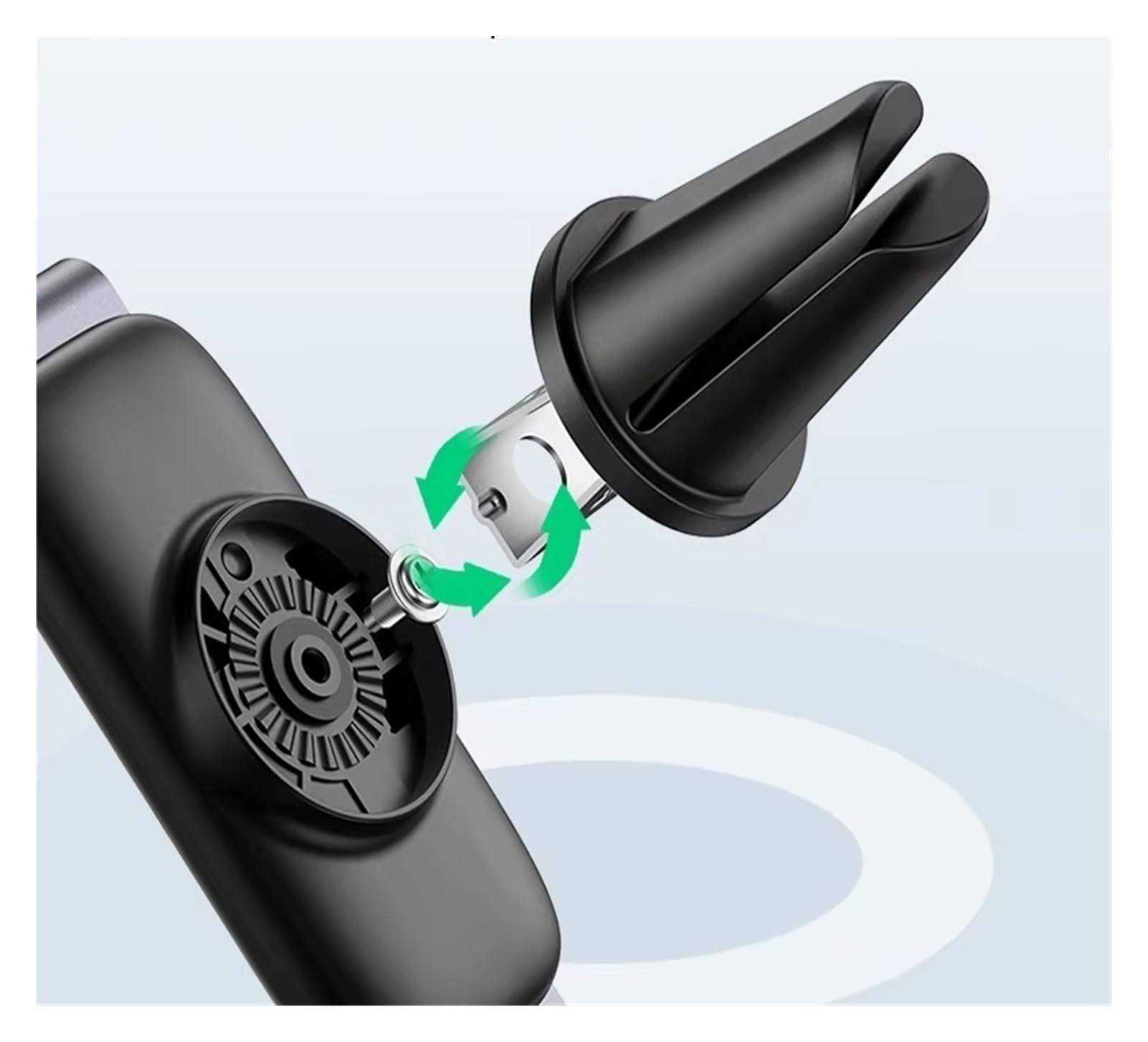 para Xiaomi Universal Teléfono Coche Soporte Standv UGREEN Coche Teléfono Soporte Teléfono Móvil Ventilación Aire Soporte Móvil Coche(Metal Black-1piece)