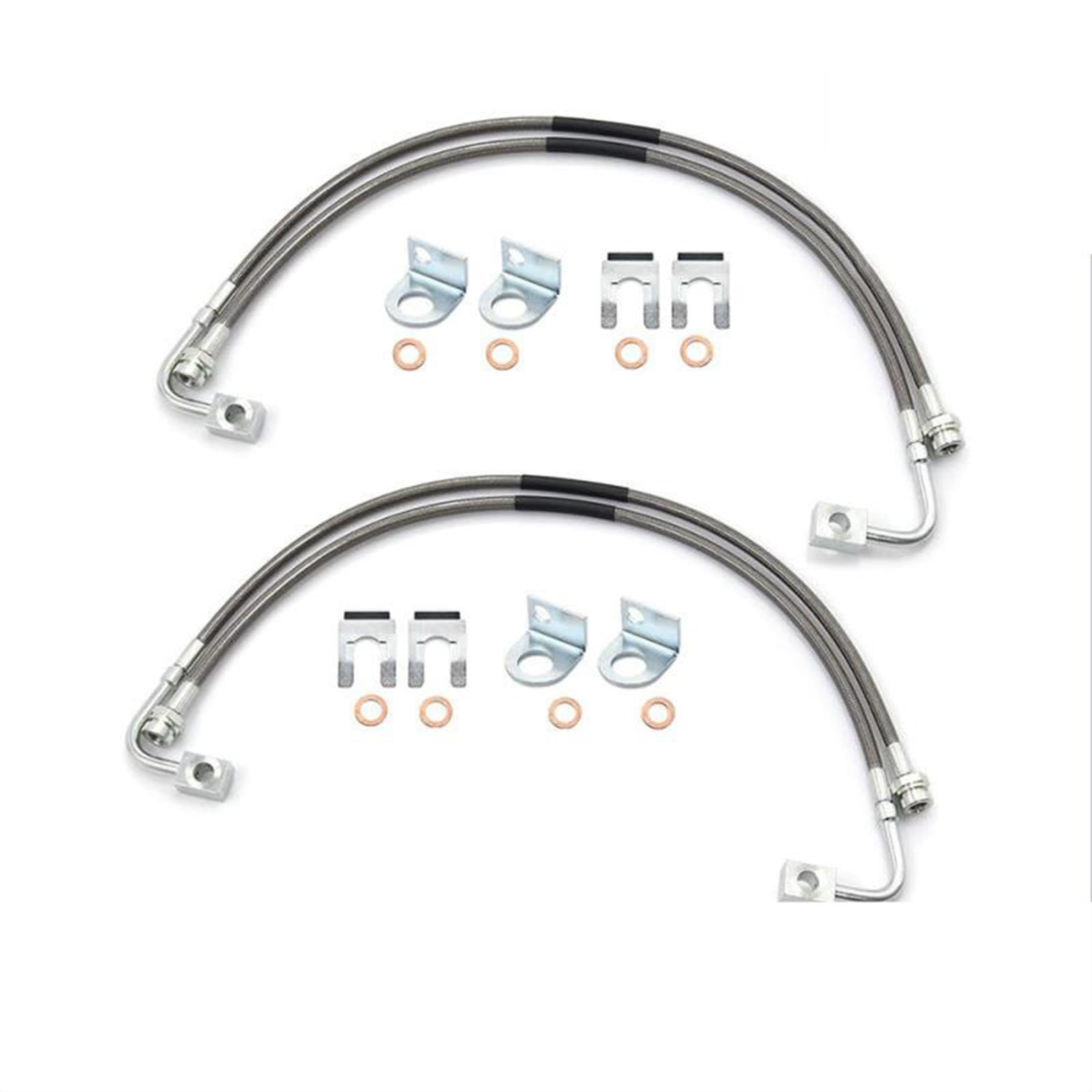 Amagogo Freno Tubazione Flessione Acciaio Inox Linee Metallo Tubo Rinforzato Prestazione Affidabile Integrazione Immediata per Sostituzione Freni Veicoli Uso