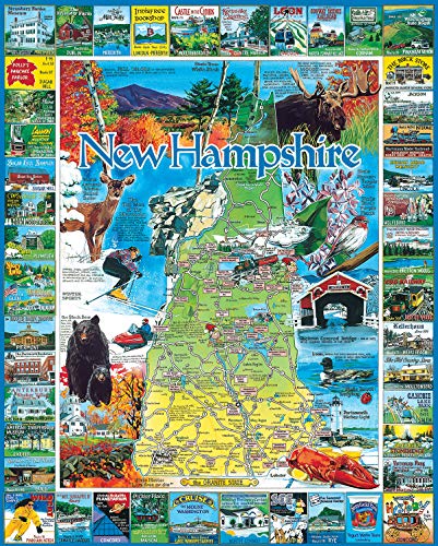 White Mountain Rompecabezas de 1000 piezas, Best of New Hampshire | Piezas grandes, regalo para adultos y familia, 24"x30" miniatura 2