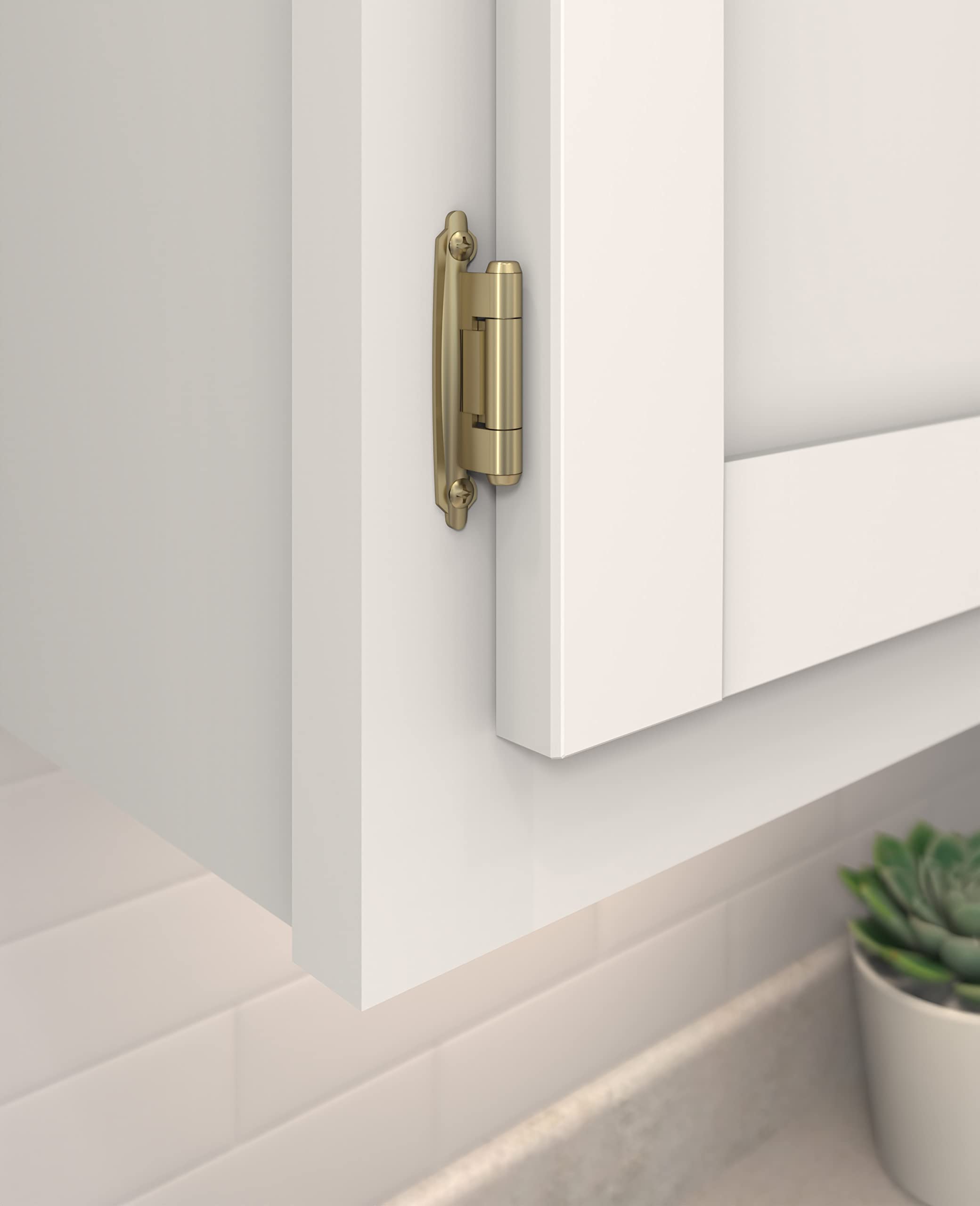 Amerock BPR7629BBZ Hinge, Golden Champagne, Flat - Image 2