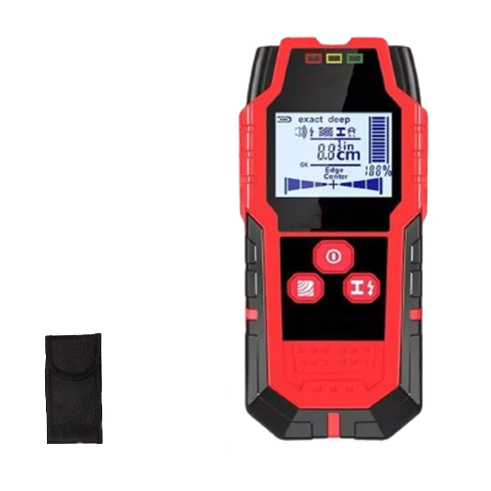 Portable Wire Pipe Power Scanner Hd LCD Display,Stud Finder Wall Scanner,Multifunctional 4-in-1 Wall Scanning Detector,with Smart Sensor,High Sensitivity Adjustable (Basic Model)