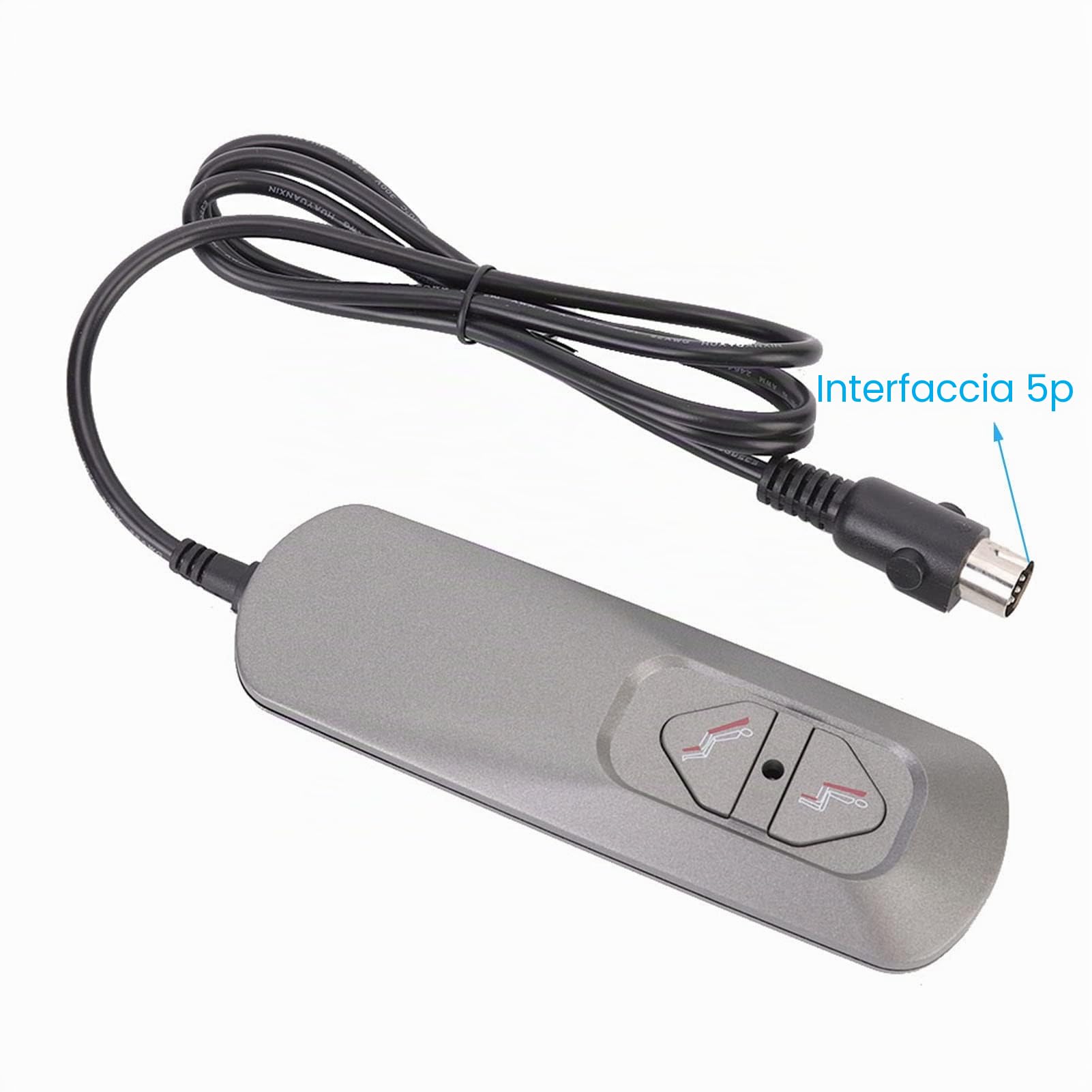 Controller elettrico per divano a 2 pulsanti, telecomando elettrico per poltrona elevabile, controller sostitutivo per poltrona reclinabile di alimentazione da 5 V 1,8 m, telecomando per