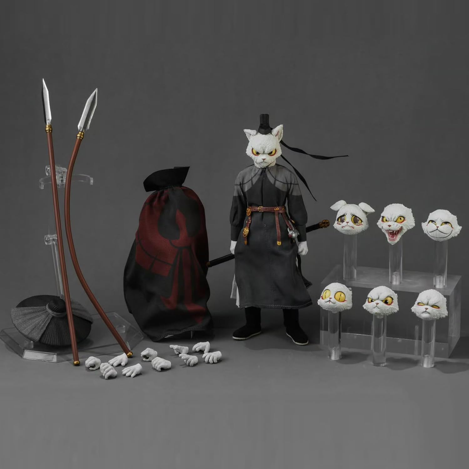 NOTTA 1/12 Action Figures - White Cat Legend Lord Whiskers Li Bing Standard Edition - 8‘’,Highly Posable Collectible Model Ages 15+