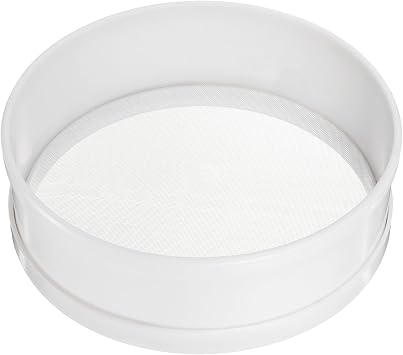 uxcell Stainless Steel Flour Sifter, 6Inch 50 Mesh Round Sifter Flour Sieve Mini Fine Mesh for Baking Cake Bread, White
